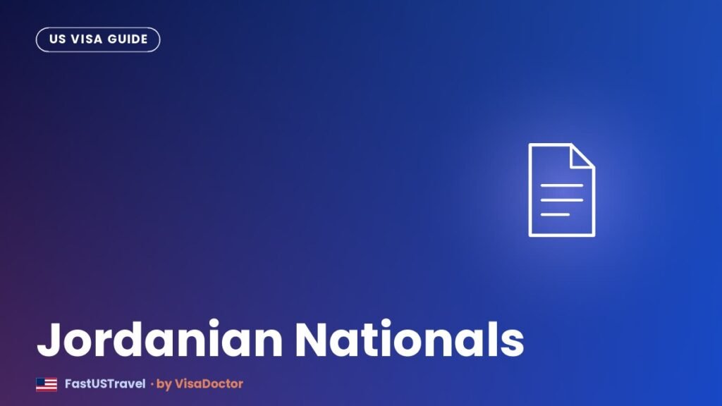 Us b1 b2 visa for jordanian nationals in the uae explained card - FastUSTravel Dubai