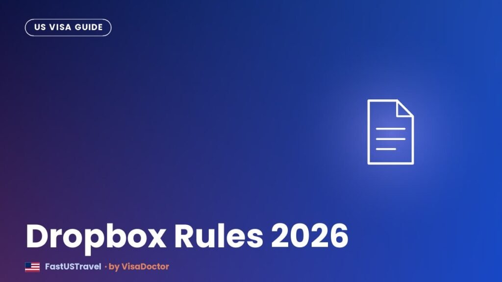 Us visa dropbox rules 2026 uae residents dubai card - FastUSTravel Dubai