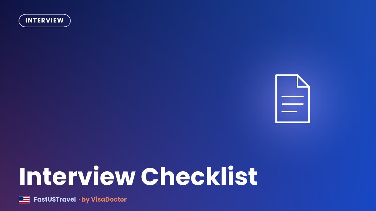 US Visa Interview Checklist: UAE Residents in Dubai
