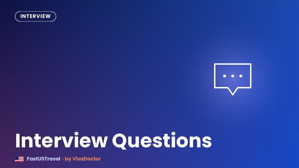 US Visa Interview Questions for UAE Residents in Dubai