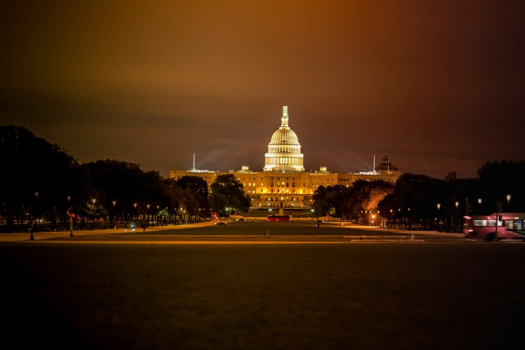 Washington dc usa u s capitol hill during nighttime - FastUSTravel Dubai