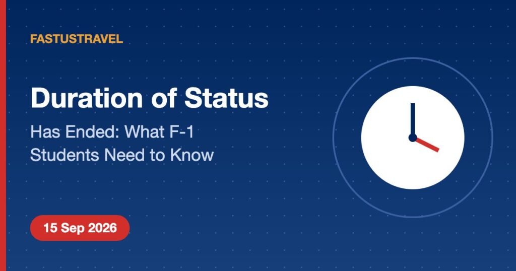 F1 duration of status ended - FastUSTravel Dubai